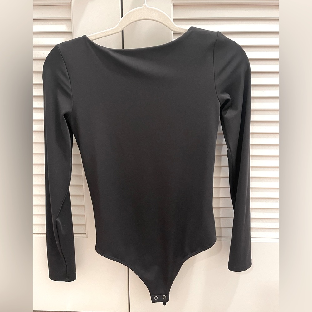 Body Contour High Compression Long Sleeve Scoop Back Bodysuit